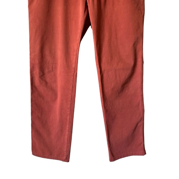Brioni Jeans Mens 38x30 Terracotta Orange STELVIO Straight Leg Pant Luxury Italy - Picture 13 of 13